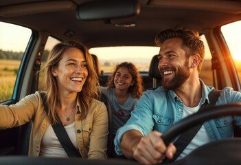 Family on the road